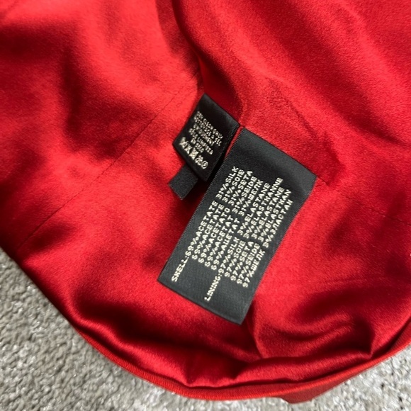 Vintage Ralph Lauren Black Label 100% Silk Red Shift Cocktail Dress Size 10 - Picture 5 of 14